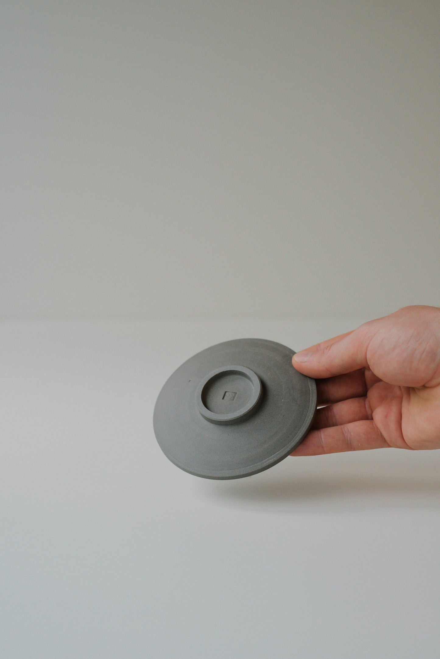 White Glazed Saucer #USAF