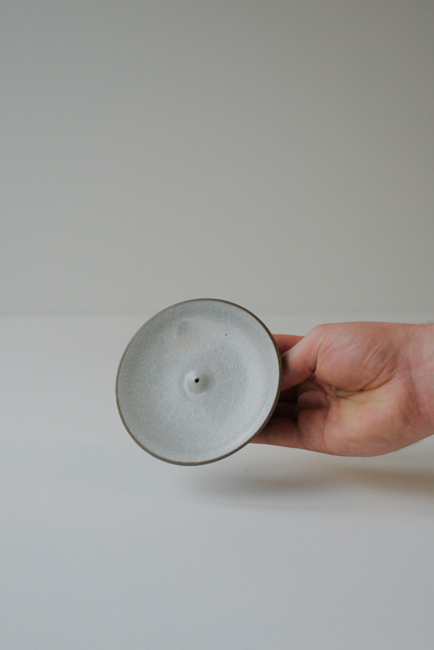 White Glazed Incense Holder #RHAF#1