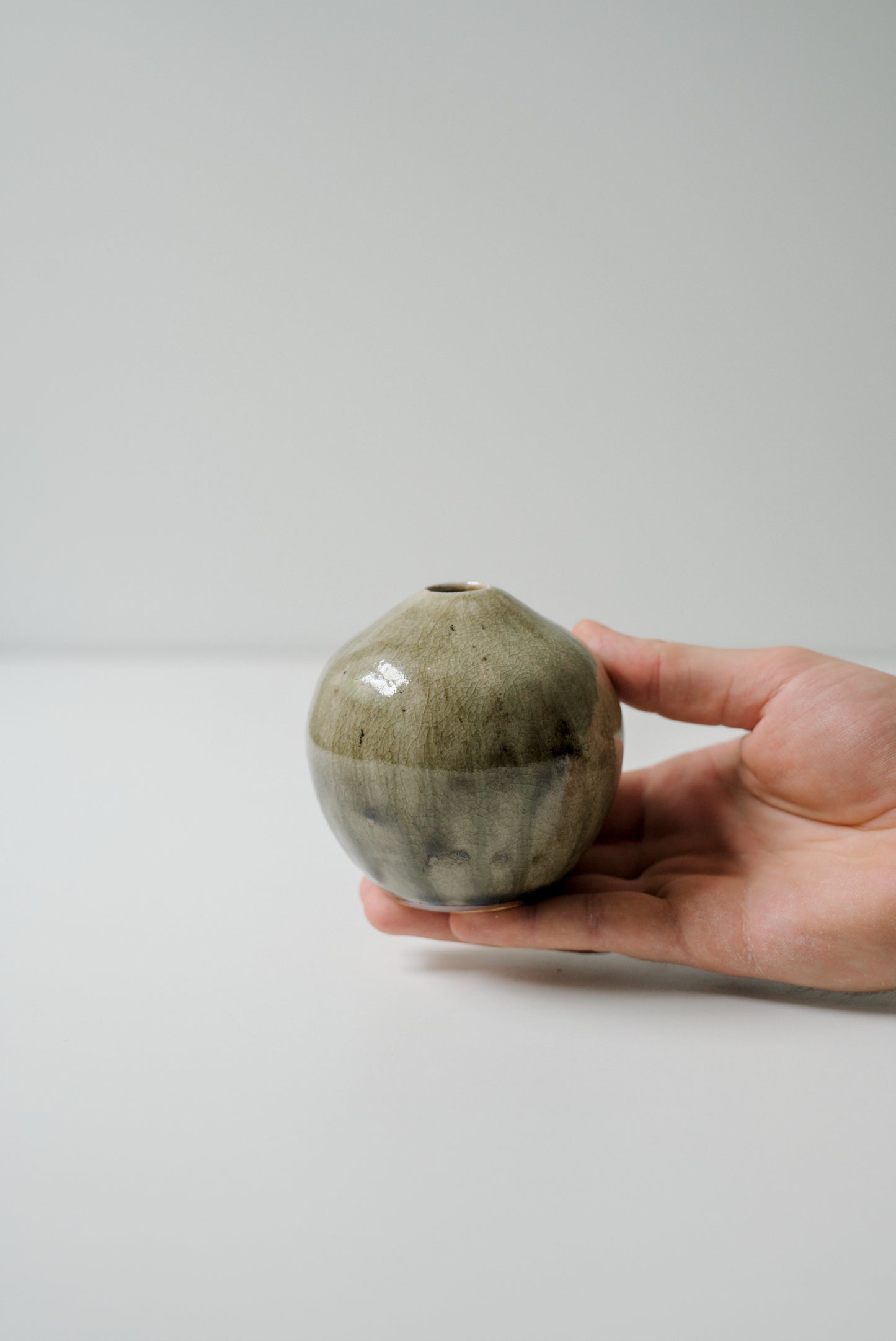 Drippy Celadon Vase #26108
