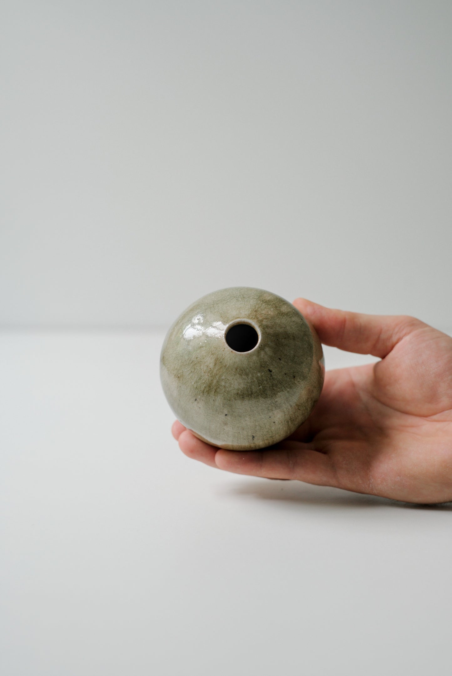 Drippy Celadon Vase #26108