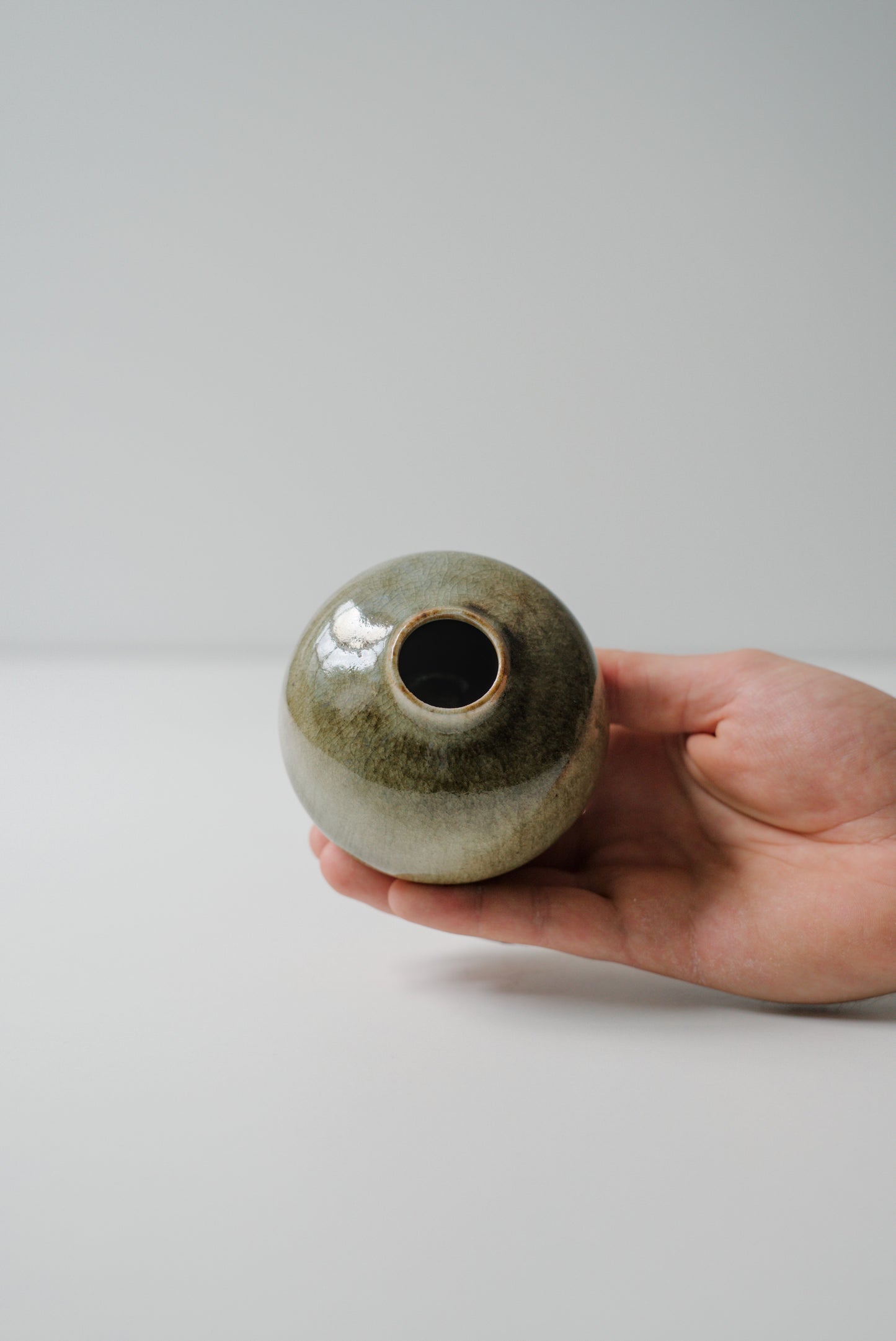 Drippy Celadon Vase #26113
