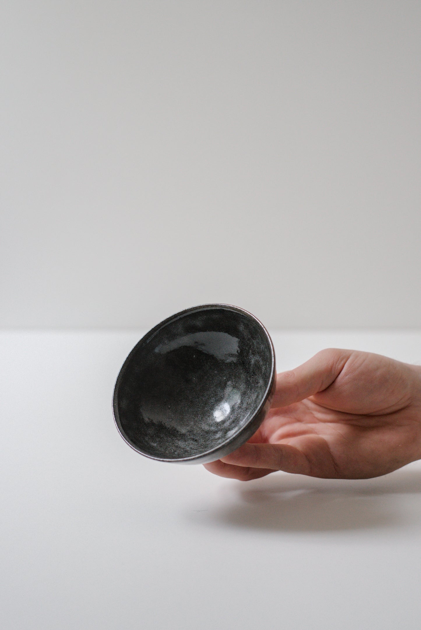 Dark Slipped Teabowl #26511
