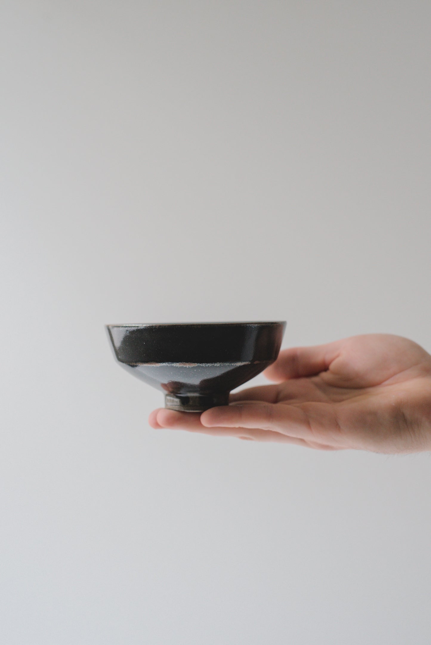 Dark Slipped Teabowl #26512