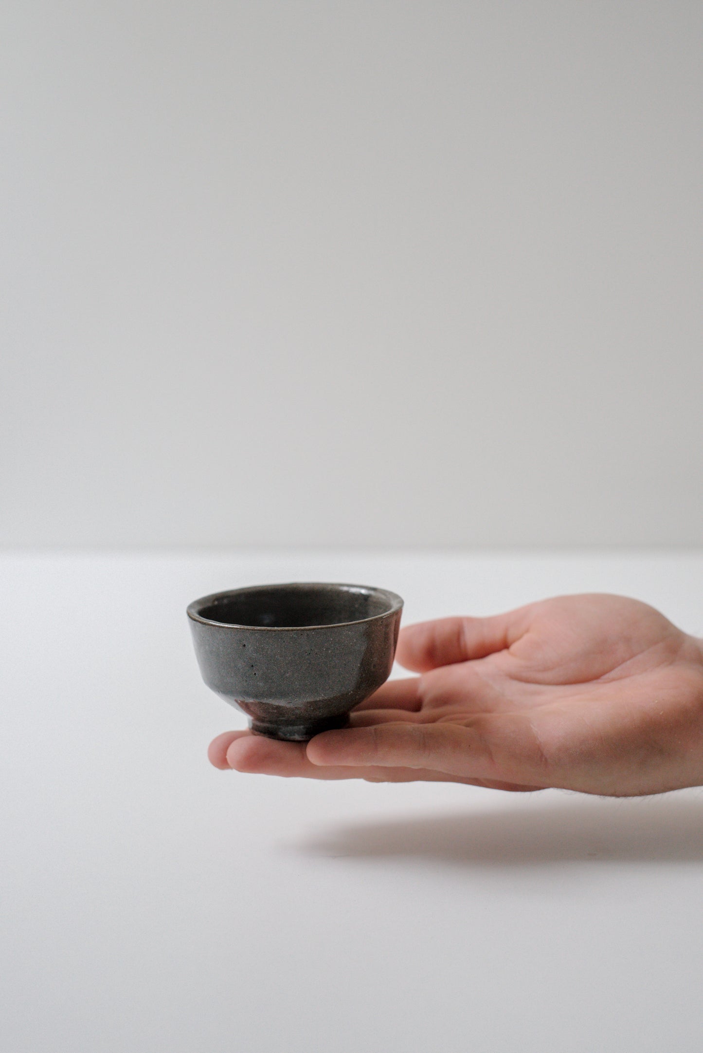 Dark Slipped Teabowl #26513